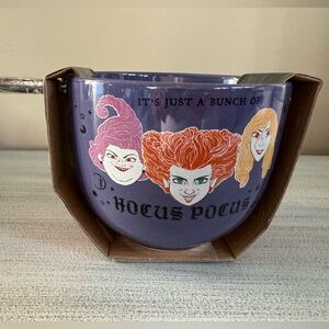 DISNEY Hocus Pocus Ramen Bowl with Chopsticks. NEW!
